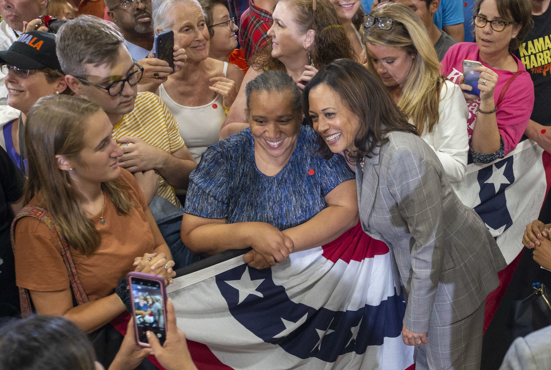 Kamala Harris campaigns in Greensboro